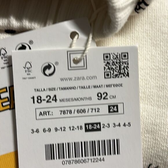 ZARA Kids | Ecru | SNOOPY PEANUTS™ PLUSH PANTS - Picture 4 of 8